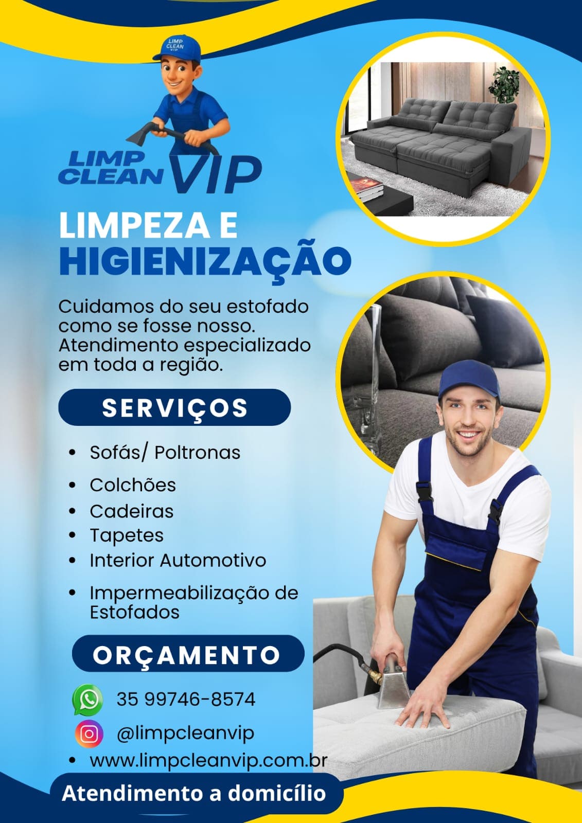 Higienização de Estofados no Bairro Cincão em Contagem MG